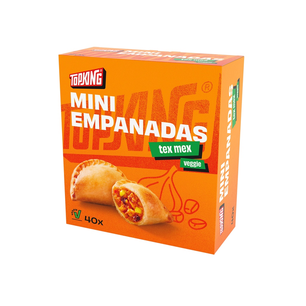 Mini empanadas Tex-Mex végétariennes 40 × 20 g Topking