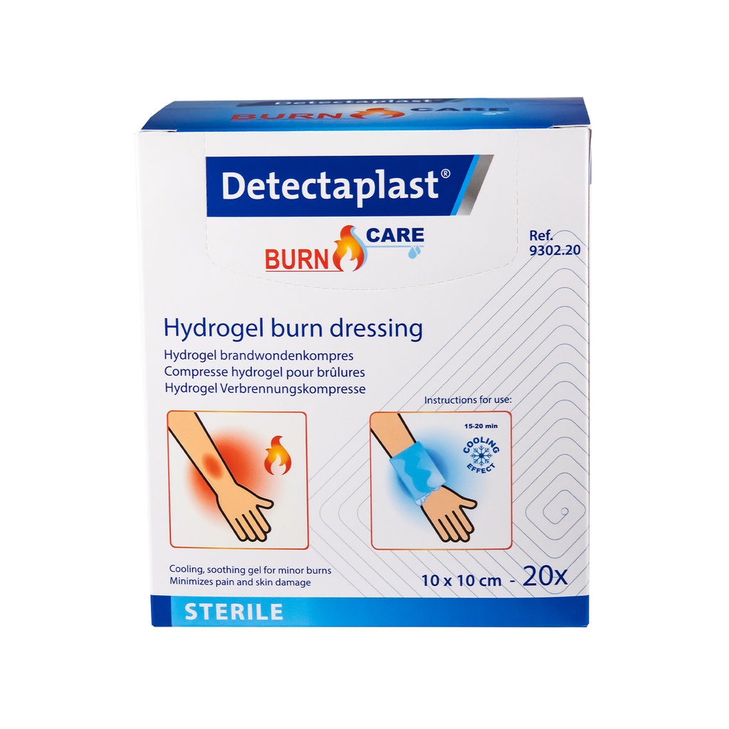 Hydrogel Burn Kompres Detectaplast 10 x 10 cm (20 pcs)