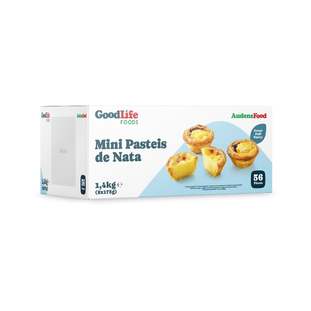 Pasteis de Nata Mini Goodlife 56 x 25 gr