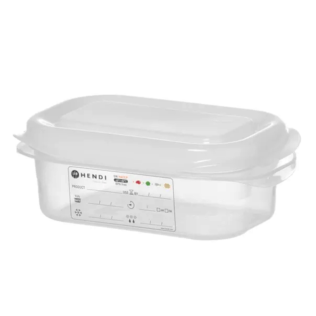 873120 Container Polypropyleen + Couvercle GN 1/9 Hendi 0,6 L
