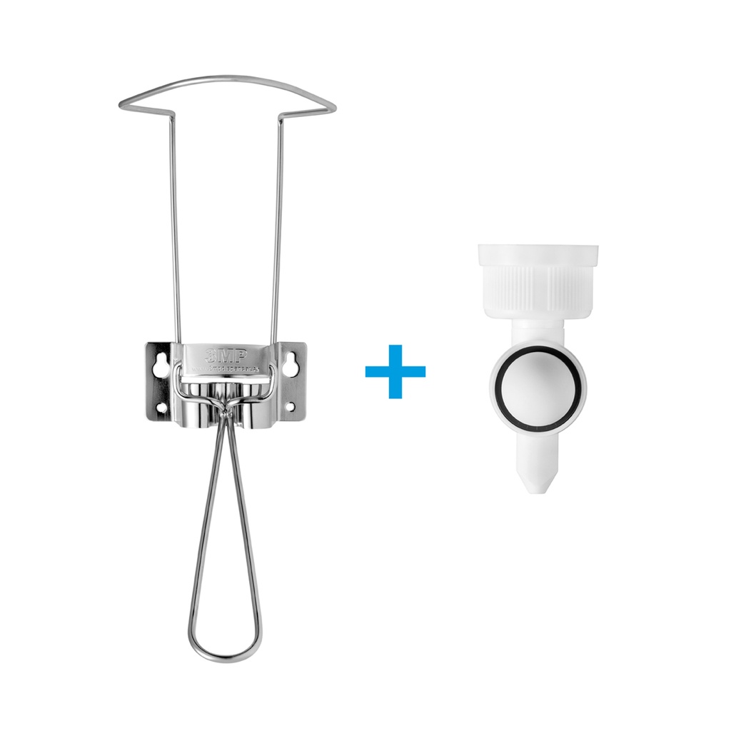 Distributeur à coude Dipp inox 