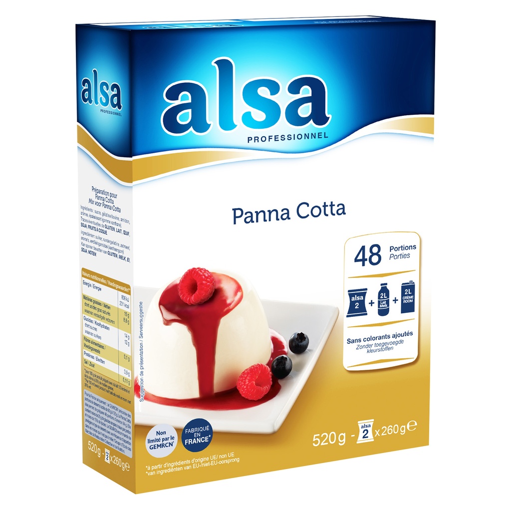 Panna Cotta ALSA Dr. Oetker 520 gr