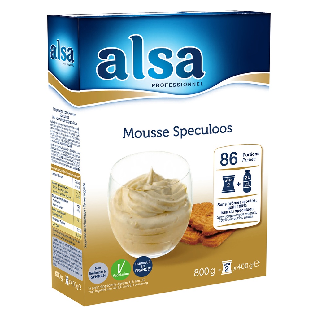 Mousse Speculoos ALSA Dr. Oetker 800 gr