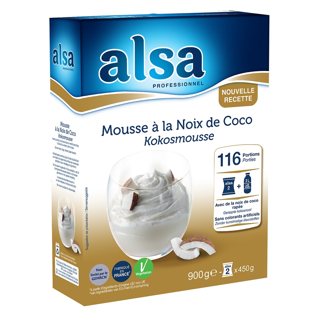 Mousse à la Noix de Coco ALSA Dr. Oetker 900g
