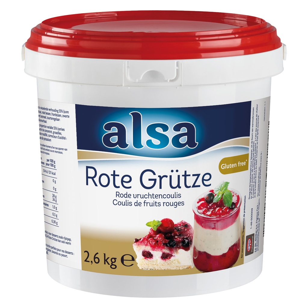 Mousse Fruits Rouge - ALSA - Seau - Dr. Oetker 2,6 kg