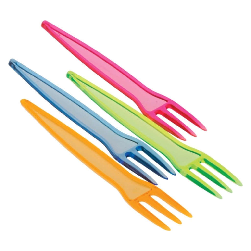 Piques Frites en Plastique Couleurs Assorties 1000 pcs