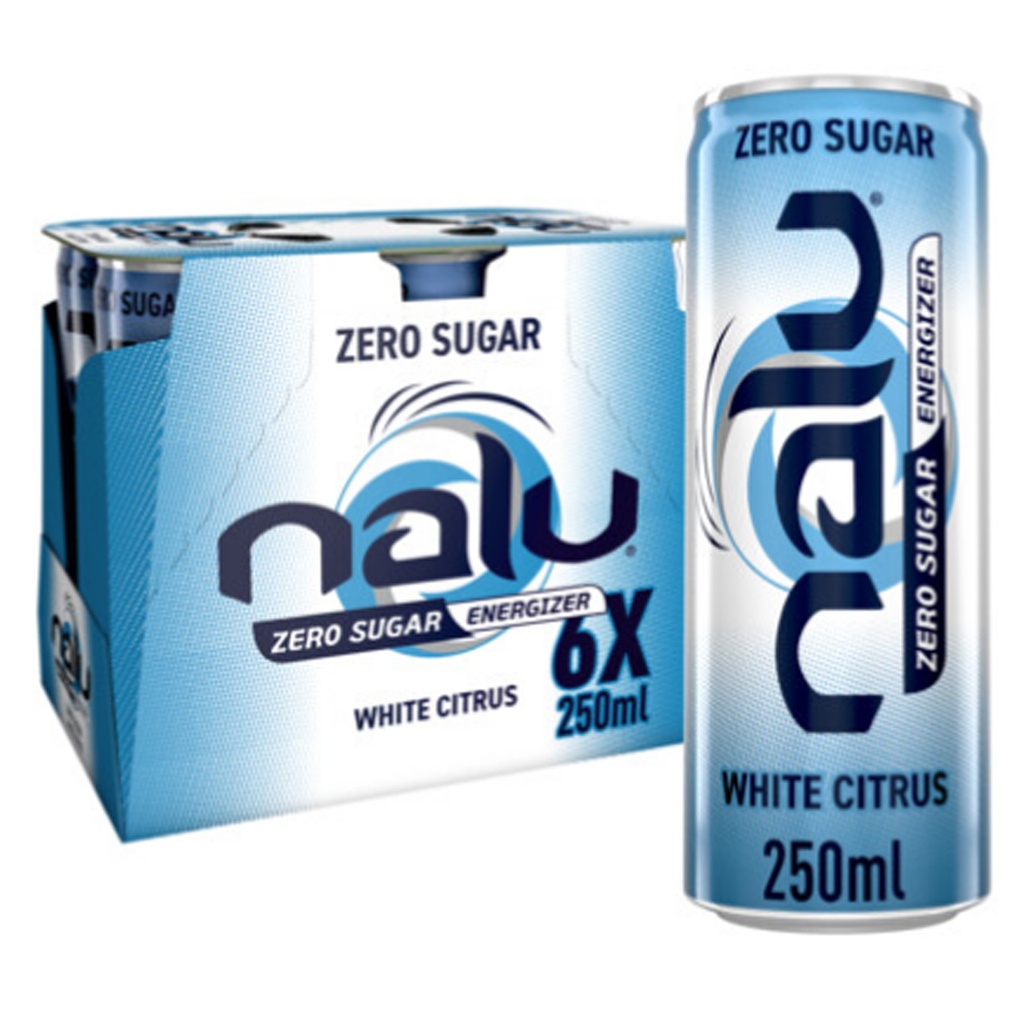 Nalu White Citrus Zero Sugar Canette 24 x 25 cl