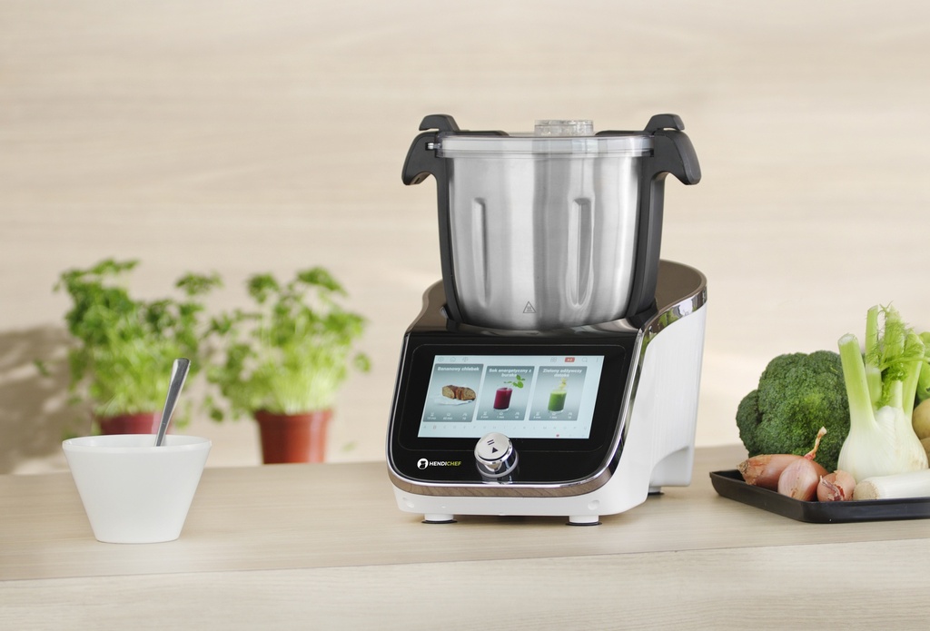 221761 Robot de Cuisine Multifonction HENDICHEF Blanc 4,5 L 230 V 1400 W Hendi