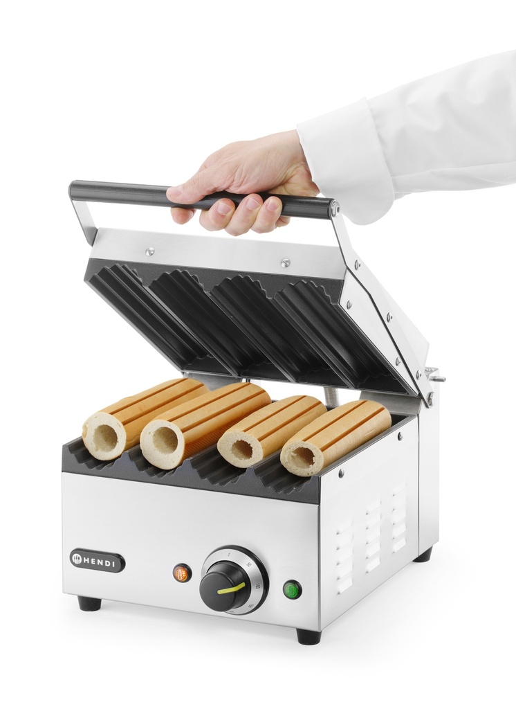263594 Grill de Contact pour Hot-dogs et Wraps 230 V 1800 W Hendi