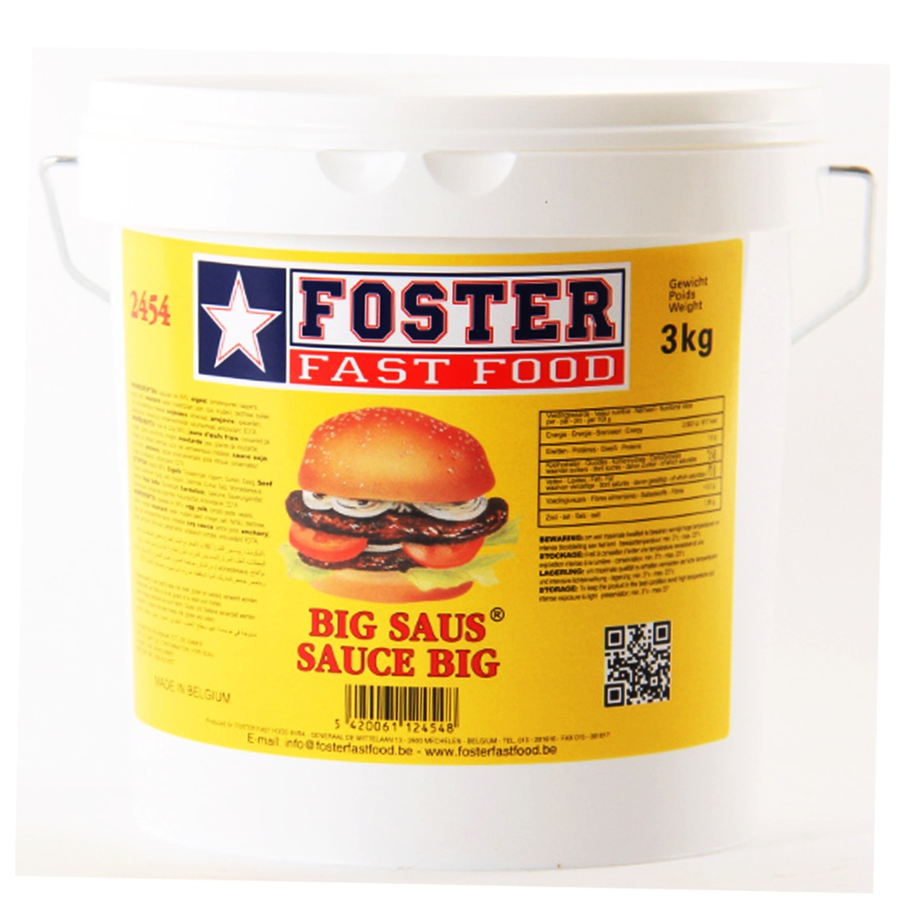 Hamburger Sauce Big Foster Fast Food 3 kg