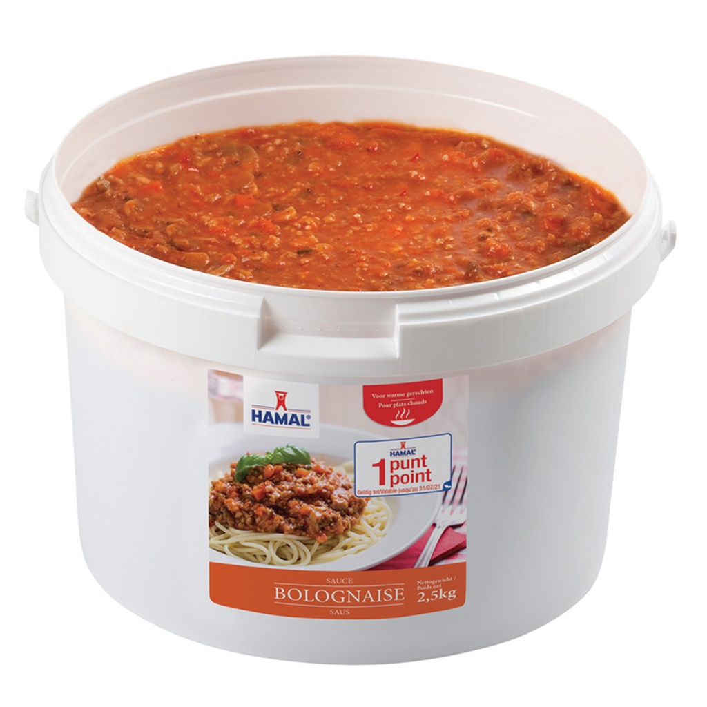 Sauce bolognaise Hamal – Seau 2,5 kg