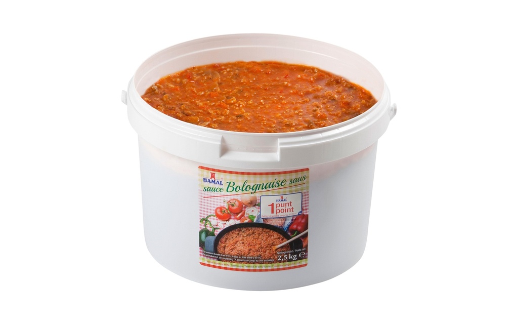 Sauce bolognaise Hamal – Seau 2,5 kg
