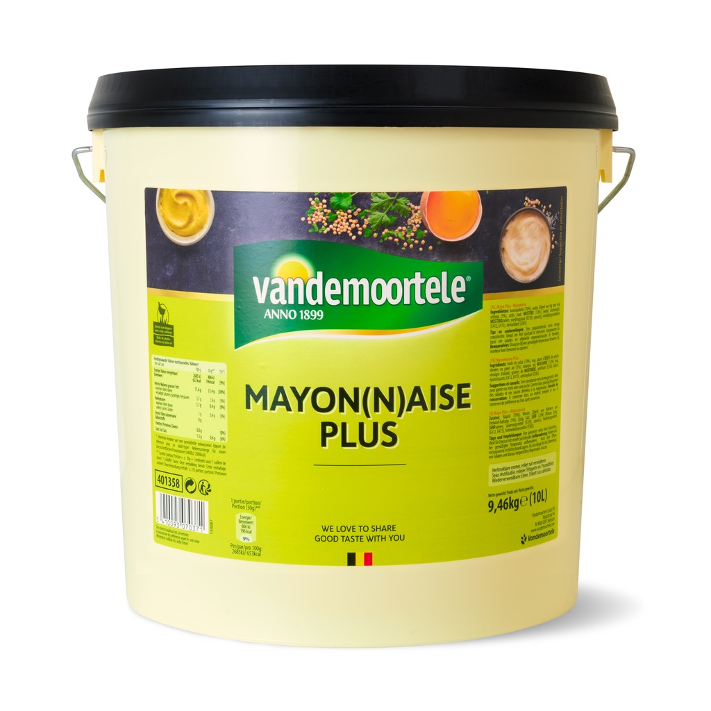 Mayonaise Plus Vandemoortele 10 L