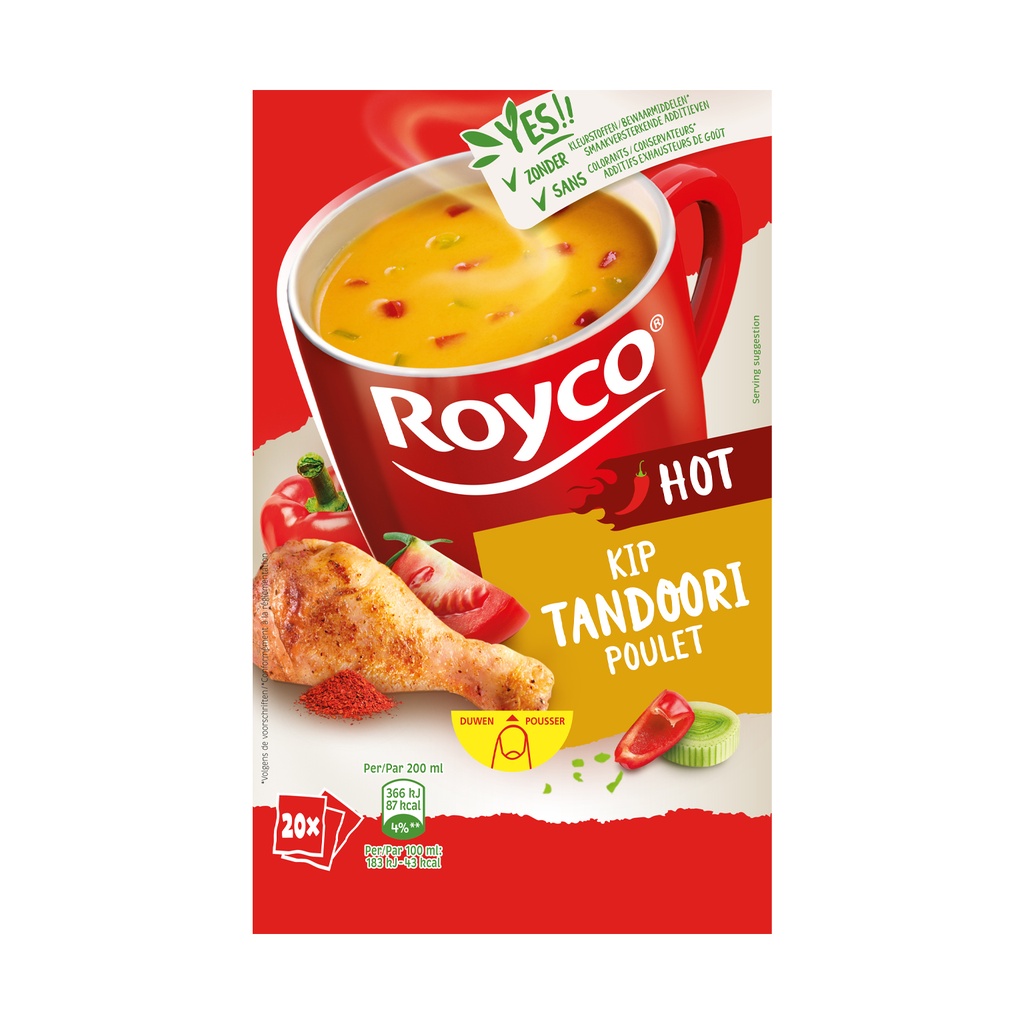 Royco Minute Soupe Tandoori Poulet 20 pcs