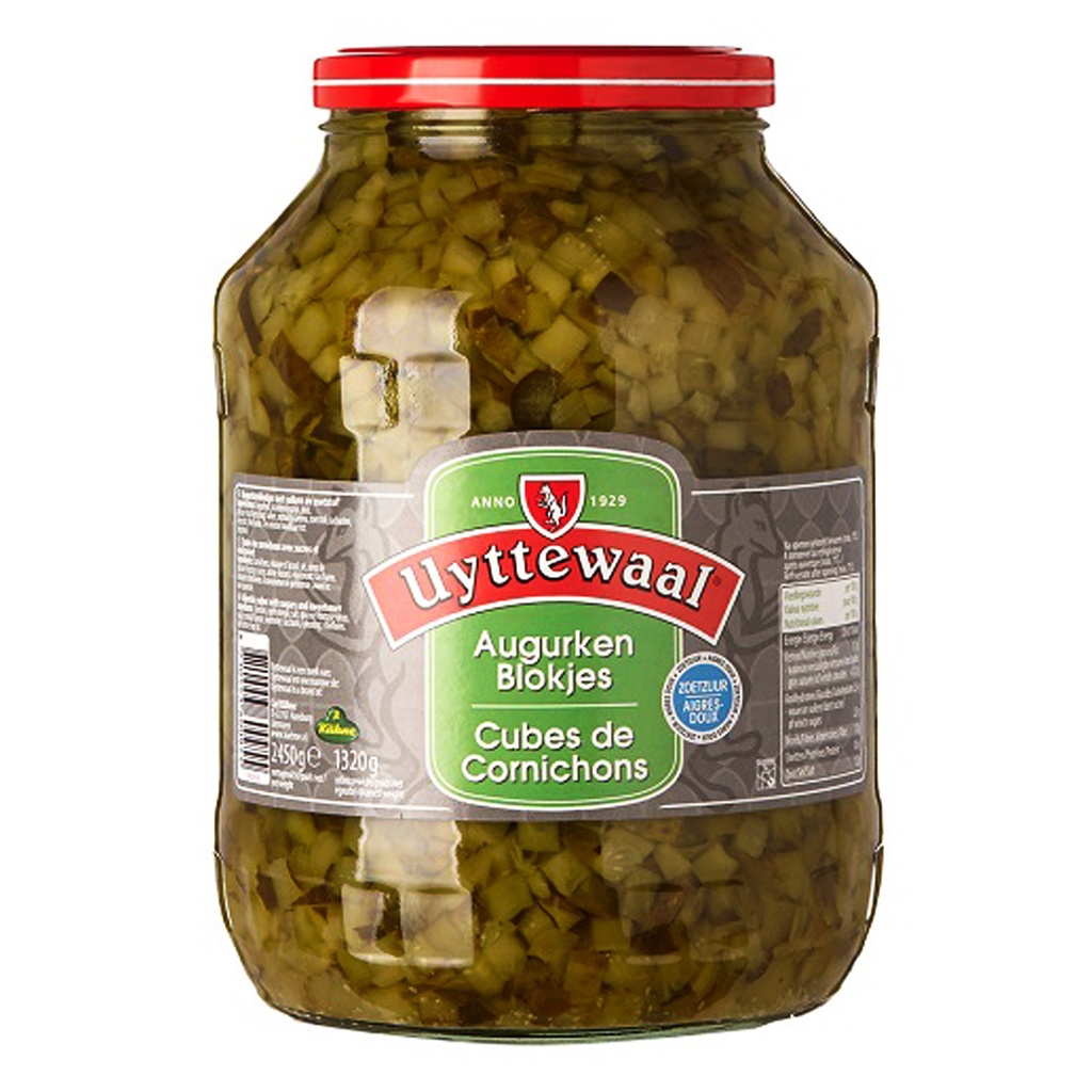 Cornichons en Dés Uyttewaal Bocal 2,45  kg