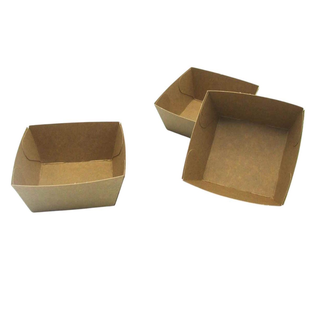 Bac à boulettes - A2 - Kraft - 1000 pcs (5.5 x 5.3 x 5 cm)