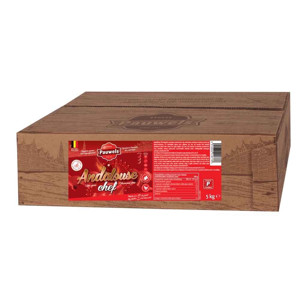 Sauce Andalouse Chef Pauwels Poche 5 L