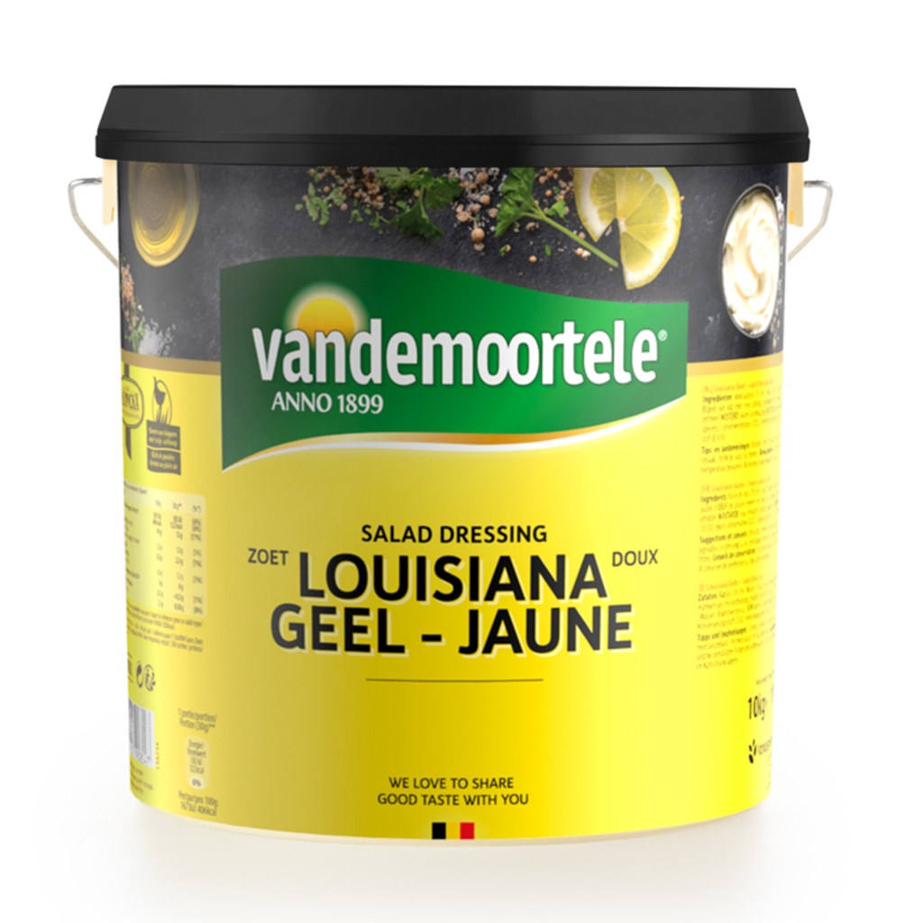 Mayonaise Dressing Louisiana Jaune Vandemoortele 10 L