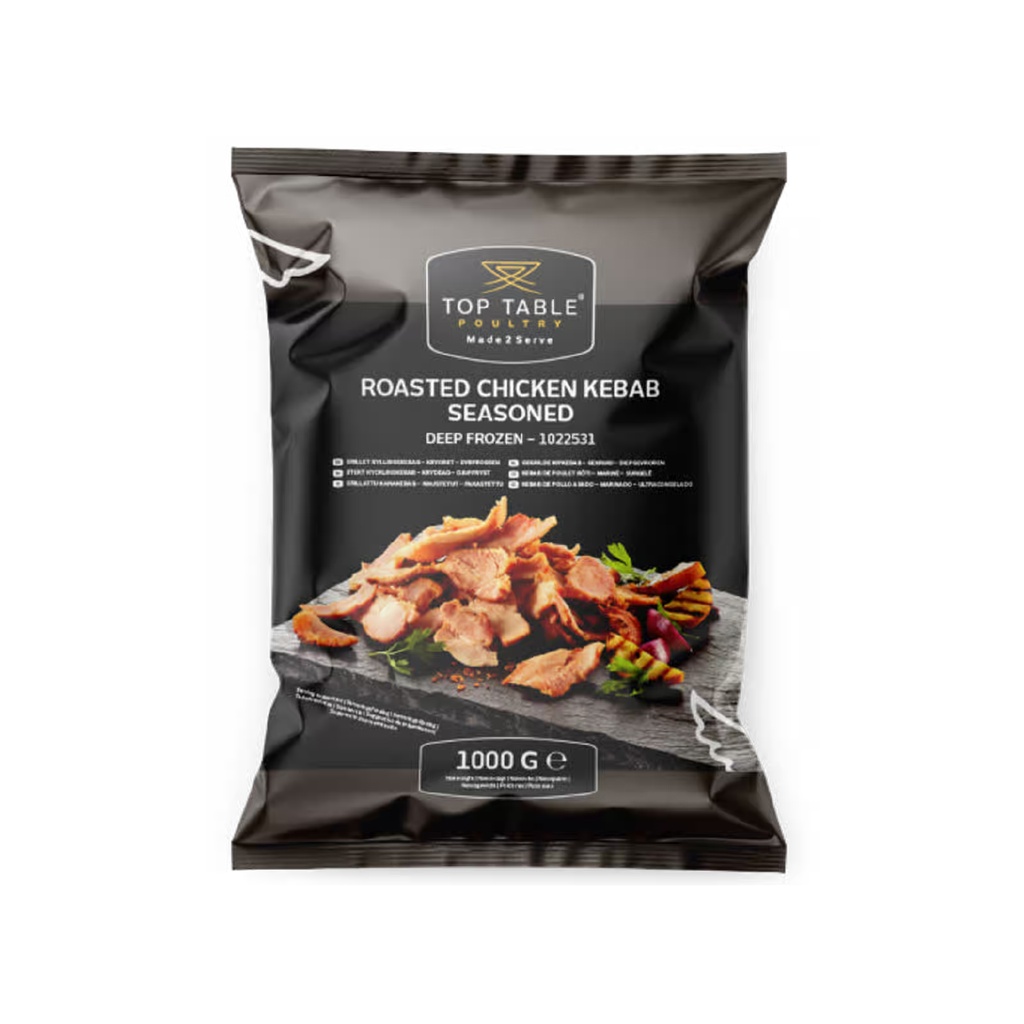 1022531 Chicken Kebab Grillé Top Table 1 kg