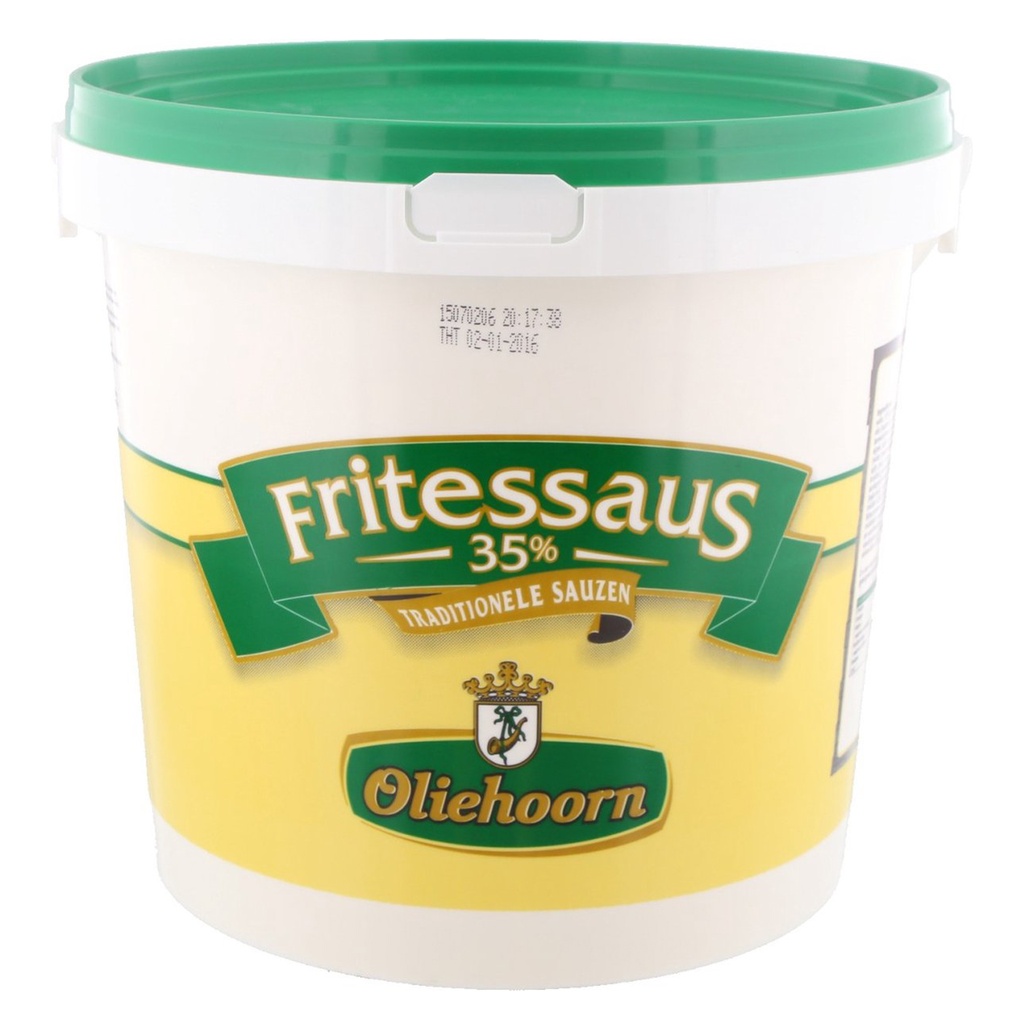 FRITESSAUCE OLIEHOORN 35% 10L (COUVERCLE VERT)