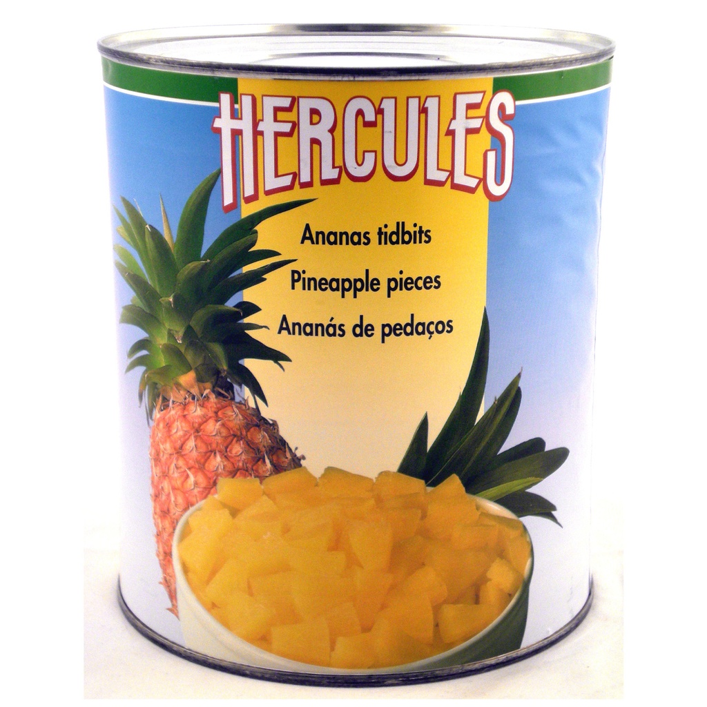 Ananas Tidbits Hercules Blik 3.05 kg