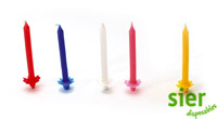 Bougies De Gateau Et Porteur Assorti 2 x 100 pcs