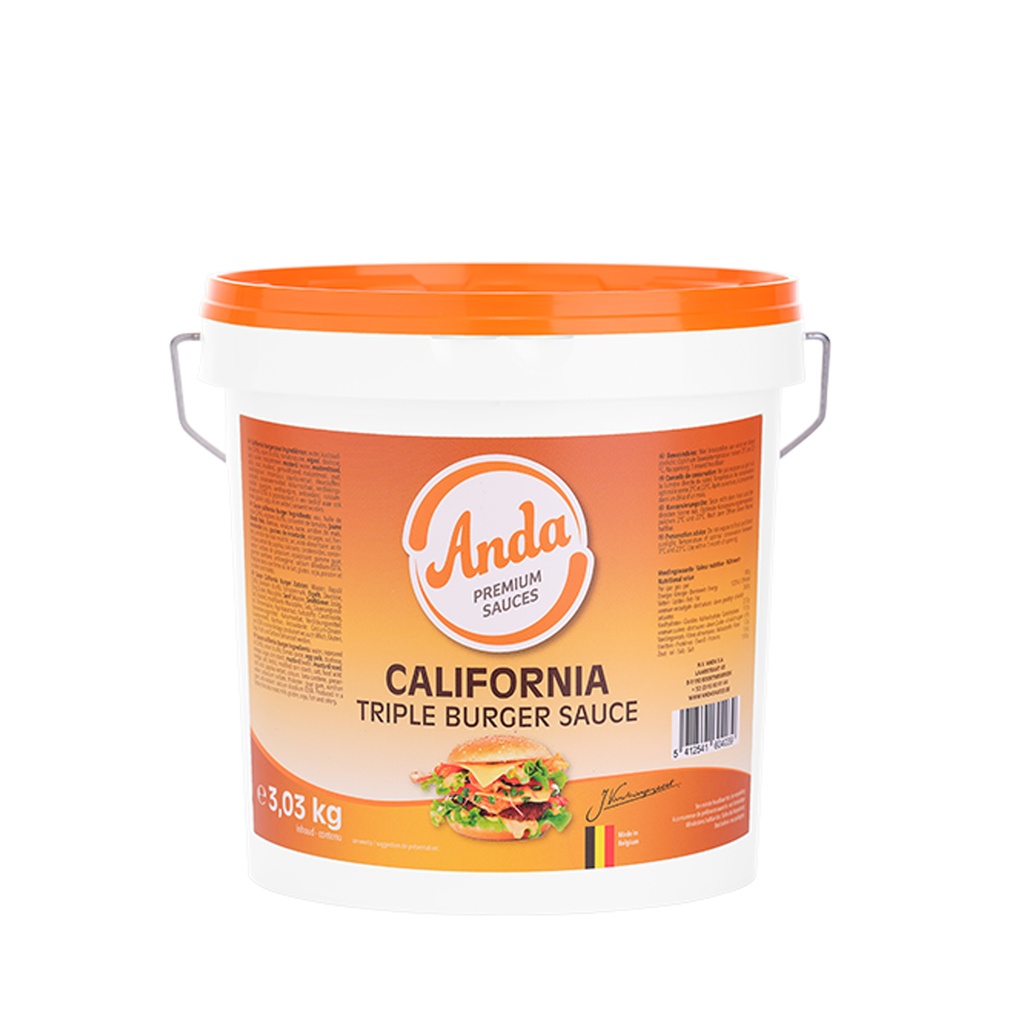 Sauce California Triple Burger Anda 3 L