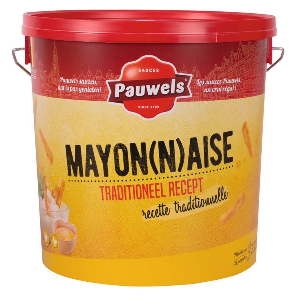 Mayonaise Traditionelle Pauwels Seau 10 L