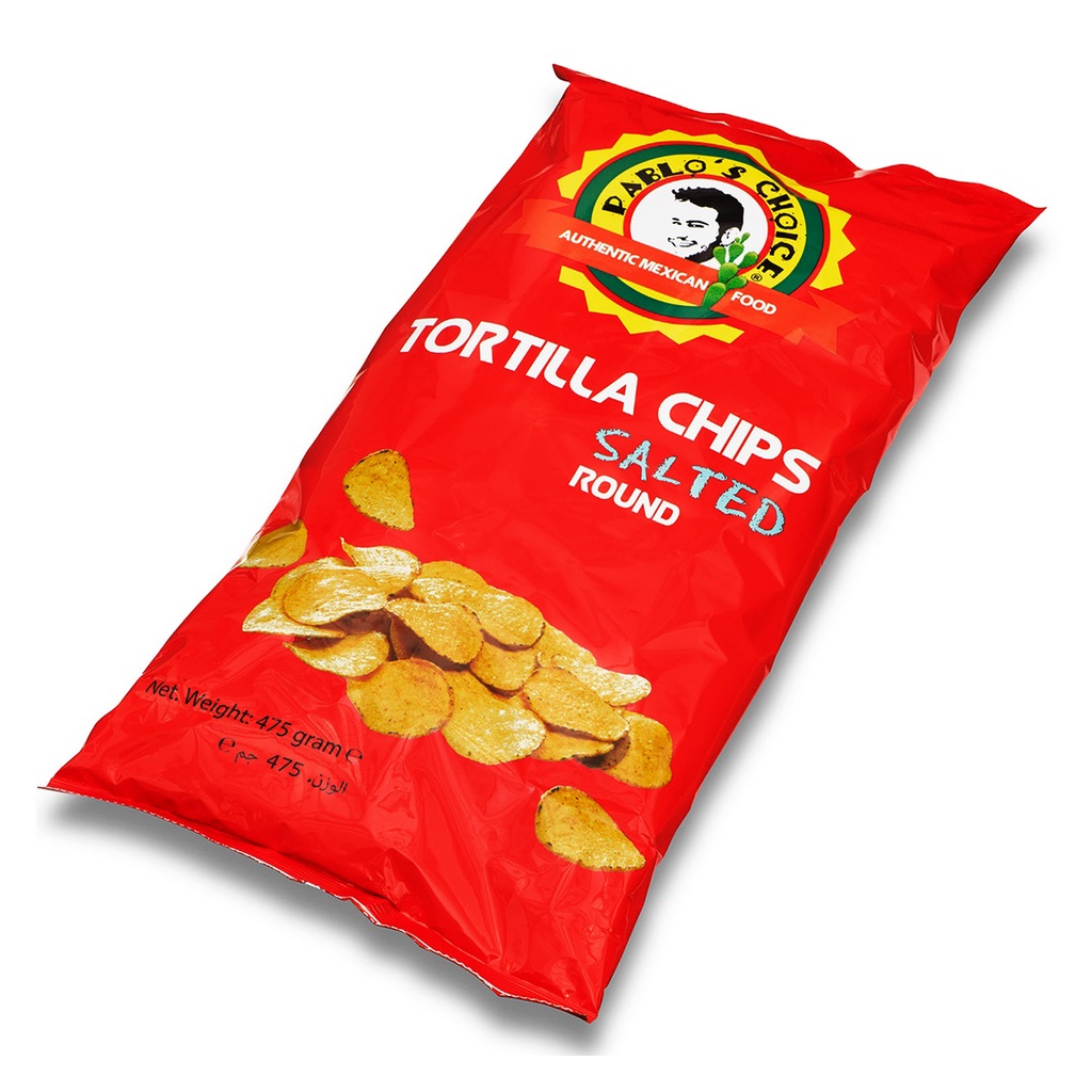 LA285.1 Tortilla Chips Naturel Round La Streetfood 475 gr