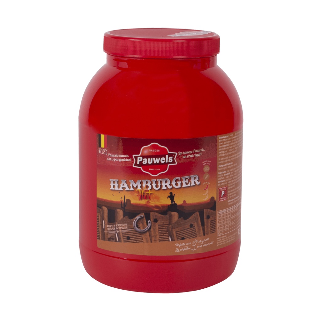 Hamburger Hot Pauwels Pet 3 L