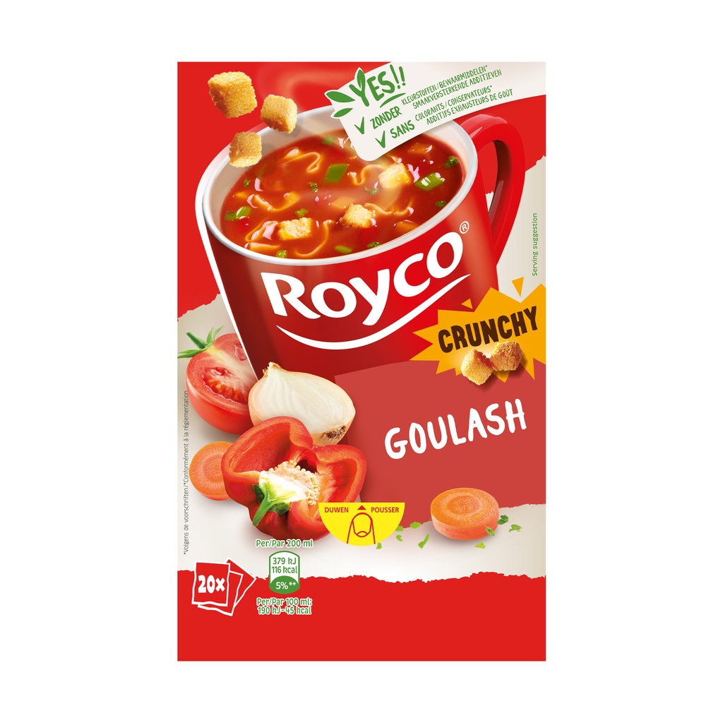 Royco Minute Soupe Goulash 20 pcs