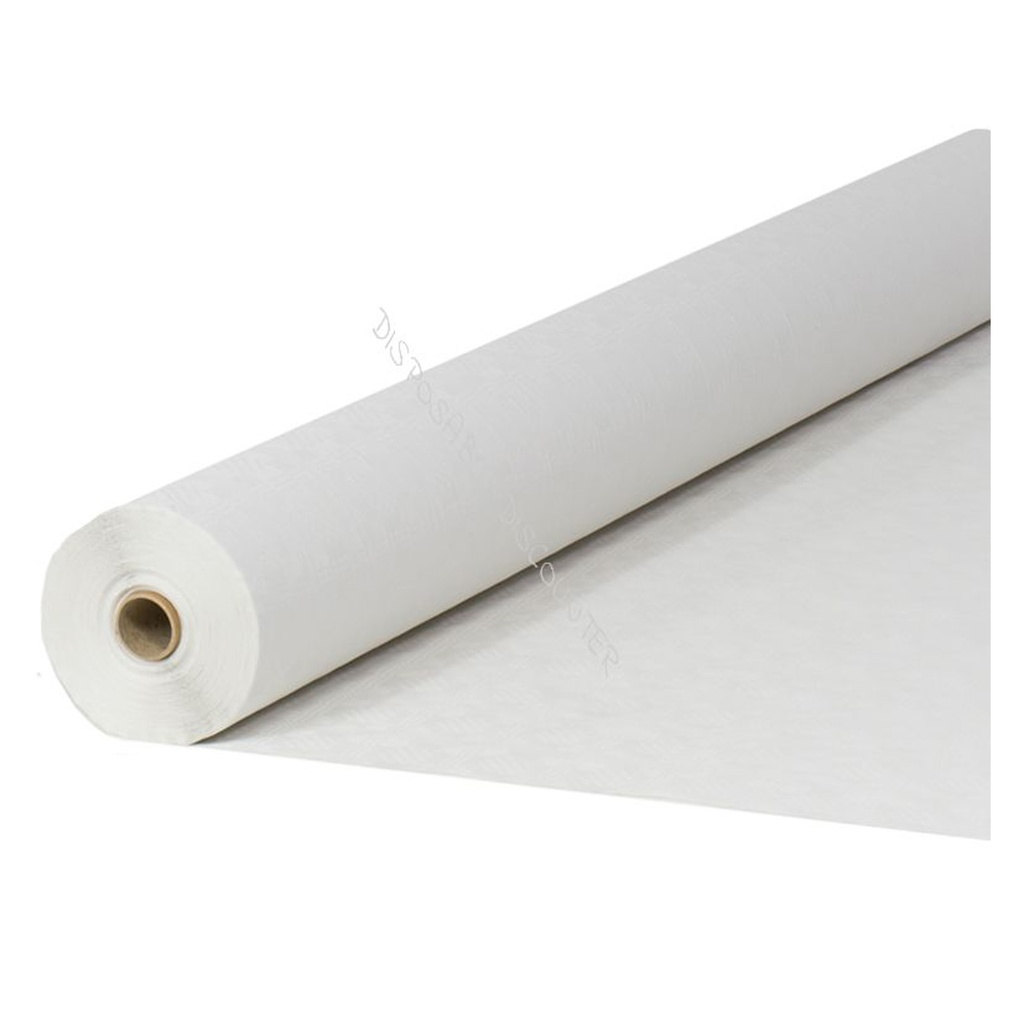 Nappes Damassees Blanc Gautier 120Cm x 100 m