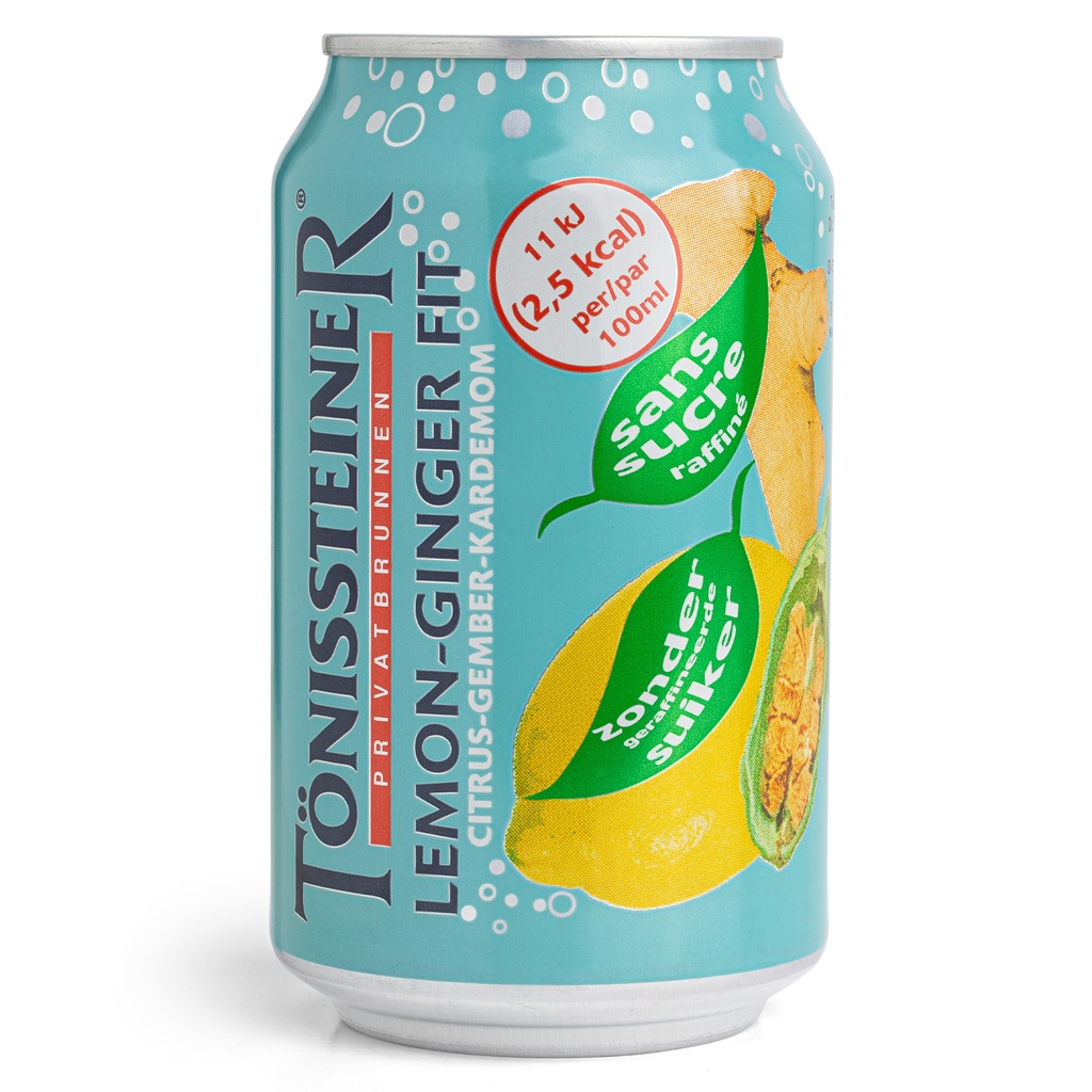 Tonissteiner Lemon Ginger Fit Can 4 x 6 x 33 cl