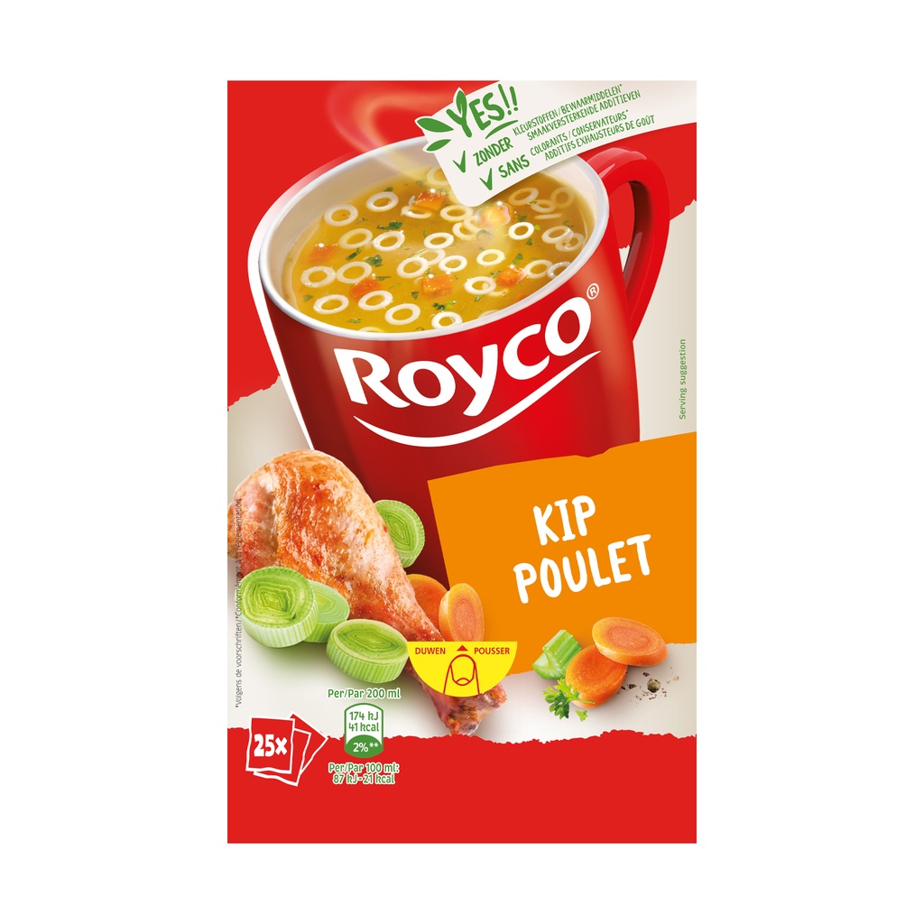 Royco Minute Soupe Poulet Classic 25 pcs