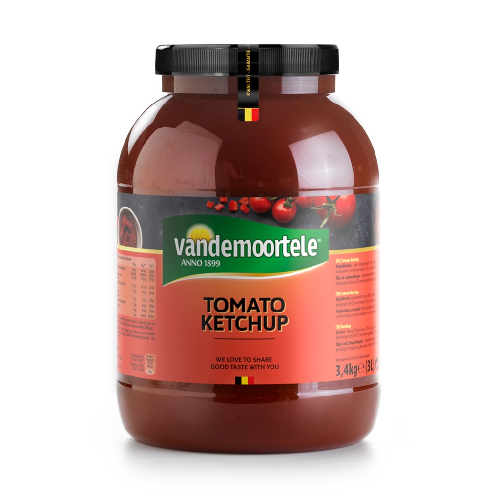 Tomates Ketchup PET Vandemoortele 3 L