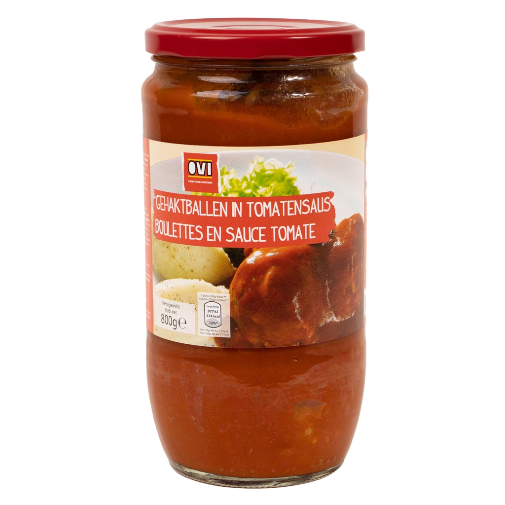 Boulettes sauce tomates grand Ovi 800 gr
