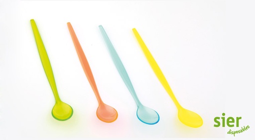 [W2248] Cuilliere A Sorbet Assorti - Sier 210 mm - 100 pcs