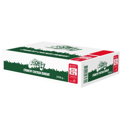 [0047A] Bicky Crunchy Chicken Burger 20 + 4 x 80 gr