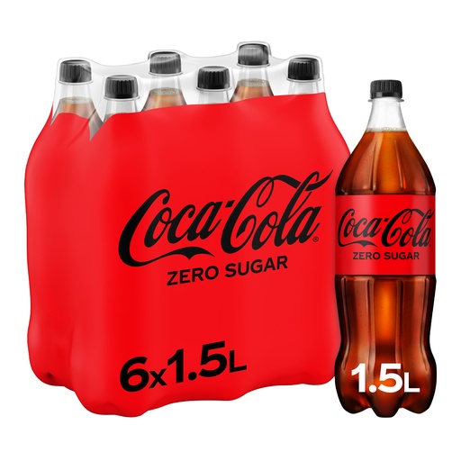 [5056] Coca Cola Zero No Caf.  6 x 1,5 L