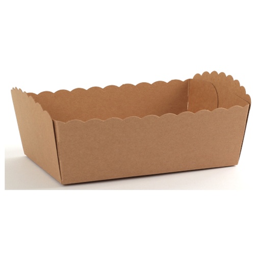 [19355] Barquette à Frites en Carton Brune nr. 3 ECO (150 x 90 x 55) 100 pcs