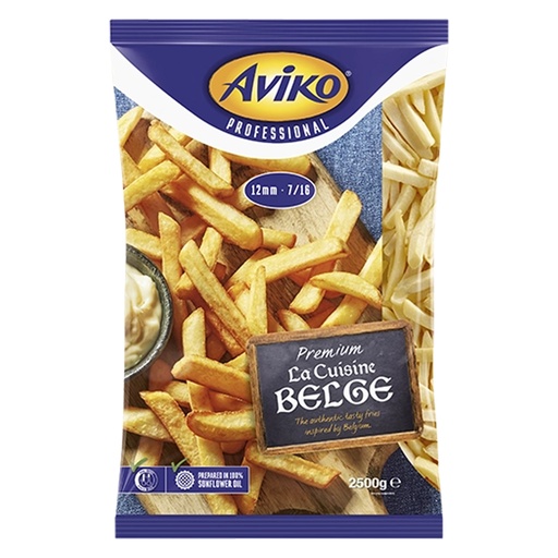 [W3420] Frites 11 mm - Congelé Artisanale  La Cuisine Belge 2,5 kg