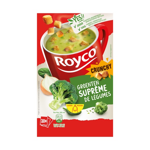[6414] Royco Minute Soupe Legumes Supreme Crunchy 20 pcs