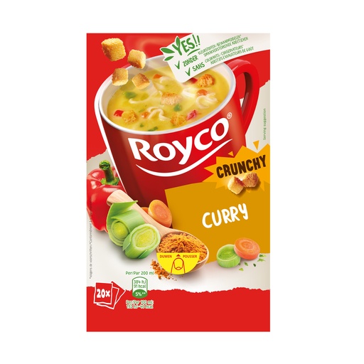 [6412] Royco Minute Soupe Curry Crunchy 20 pcs