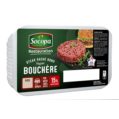 [8217] Steak Hachee "Façon Bouchère" 15% Socopa 40 x 150 gr