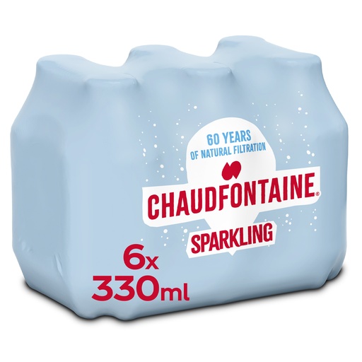 [W5177] Chaudfontaine Pétillant Rouge Pet 6 x 33 cl