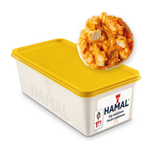 [3527] Salade de poulet à l’andalouse Hamal – Barquette 1 kg