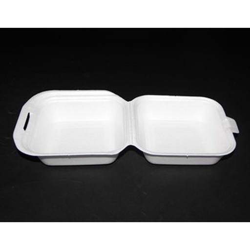 [4449] Hamburgerbox groot xps/Isomo Wit Ip 6 (1672) 125 pcs