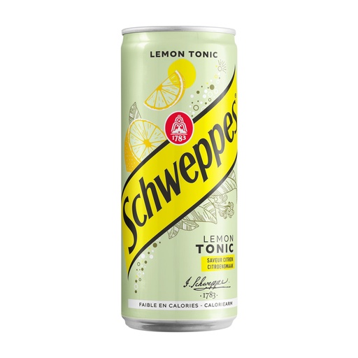 [15013] Schweppes Lemon Tonic Slim Can 4 x 6 x 33 cl