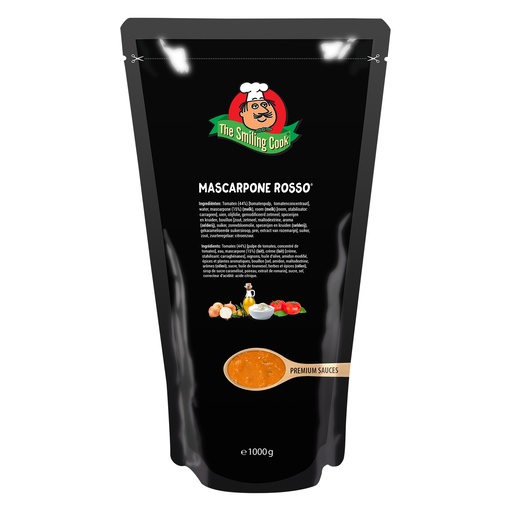 [7605] H25 Mascarpone Rosso Saus Smiling Cook 1 kg