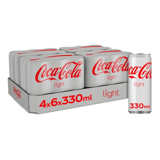 [5000B] Coca Cola Light Can 4 x 6 x 33 cl